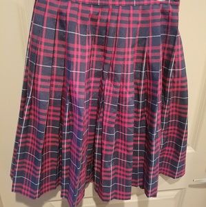 Pleated Plaid School Skirt